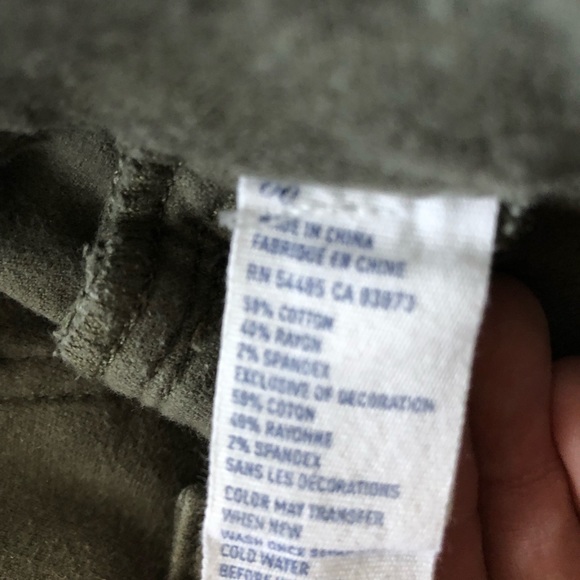 Green Army Style American Eagle Pants - Picture 3 of 4